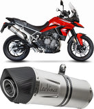 Auspuffendstück Mit Geräuschzulassung Lv One Evo Edelstahl Endkappe Carbon Fiber - Leovince Kompatibel Mit Triumph Tiger 900 Rally (2020-2023)