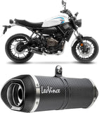 Komplette Abgasanlage Mit Katalysator Und Geräuschzulassung Lv One Evo Carbon Fiber Endkappe Carbon Fiber - Leovince Kompatibel Mit Yamaha Xsr 700 (2021-2024)