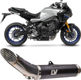 Komplette Abgasanlage Mit Katalysator Und Geräuschzulassung Lv Race Edelstahl - Leovince Kompatibel Mit Yamaha Xsr 900 (2022-2024)