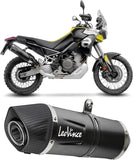 Auspuffendstück Mit Geräuschzulassung Lv One Evo Edelstahl Schwarz Endkappe Carbon Fiber - Leovince Kompatibel Mit Aprilia Tuareg 660 (2022-2024)