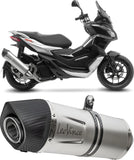 Auspuffendstück Mit Geräuschzulassung Lv One Evo Edelstahl Endkappe Carbon Fiber - Leovince Kompatibel Mit Aprilia Sr Gt 125 - Sport (2022-2024)