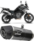 Exhaust Tip With Noise Certification Lv One Evo Steel Black Carbon Fiber End Cap - Leovince Compatible With Ktm 890 Adventure - Rally (2021-2026)