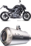 Auspuffendstück Mit Geräuschzulassung Lv-10 Titan Endkappe Titan - Leovince Kompatibel Mit Kawasaki Z 900 (2017-2019)
