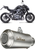Auspuffendstück Mit Geräuschzulassung Lv-10 Edelstahl Endkappe Edelstahl - Leovince Kompatibel Mit Kawasaki Z 900 (2017-2019)