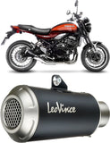 Auspuffendstück Mit Geräuschzulassung Lv-10 Edelstahl Schwarz Endkappe Edelstahl - Leovince Kompatibel Mit Kawasaki Z 900 Rs (2018-2024)