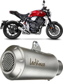 Auspuffendstück Mit Geräuschzulassung Lv-10 Edelstahl Endkappe Edelstahl - Leovince Kompatibel Mit Honda Cb 1000 R Neo Sports Café (2018-2024)