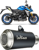 Auspuffendstück Mit Geräuschzulassung Lv-10 Edelstahl Schwarz Endkappe Edelstahl - Leovince Kompatibel Mit Suzuki Gsx-S 950 (2021-2023)