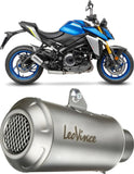 Auspuffendstück Mit Geräuschzulassung Lv-10 Edelstahl Endkappe Edelstahl - Leovince Kompatibel Mit Suzuki Gsx-S 950 (2021-2023)