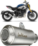 Auspuffendstück Mit Geräuschzulassung Lv-10 Edelstahl Endkappe Edelstahl - Leovince Kompatibel Mit Cfmoto 700 Cl-X Sport (2021-2023)