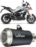 Auspuffendstück Mit Geräuschzulassung Lv-10 Edelstahl Schwarz Endkappe Edelstahl - Leovince Kompatibel Mit Bmw S 1000 Xr (2020-2023)