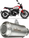 Exhaust Tip With Noise Certification Lv-10 Stainless Steel Stainless Steel End Cap - Leovince Compatible With Ducati Scrambler 800 Night Shift (2025-2026)