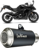 Auspuffendstück Mit Geräuschzulassung Lv-10 Edelstahl Schwarz Endkappe Edelstahl - Leovince Kompatibel Mit Suzuki Gsx-S 1000 Gx (2024)