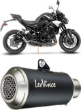 Exhaust Tip With Noise Certification Lv-10 Steel Black Stainless Steel End Cap - Leovince Compatible With Kawasaki Z 900 (2025-2026)