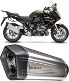 Auspuffendstück Mit Geräuschzulassung Lv-12 Edelstahl Endkappe Carbon Fiber - Leovince Kompatibel Mit Bmw R 1250 - Rs (2019-2024)