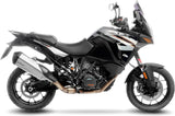 Auspuffendstück Mit Geräuschzulassung Lv-12 R Edelstahl Endkappe Carbon Fiber - Leovince Kompatibel Mit Ktm 1190 Adventure - R (2013-2016)