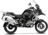 Auspuffendstück Mit Geräuschzulassung Lv-12 R Edelstahl Endkappe Carbon Fiber - Leovince Kompatibel Mit Bmw R 1200 Gs Adventure (2017-2018)