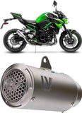 Auspuffendstück Mit Geräuschzulassung Lv Corsa S Titan Endkappe Edelstahl - Leovince Kompatibel Mit Kawasaki Z 900 A2 (2018-2024)