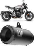 Auspuffendstück Mit Geräuschzulassung Lv Corsa S Edelstahl Full Schwarz Endkappe Edelstahl Schwarz - Leovince Kompatibel Mit Honda Cb 1000 R Neo Sports Café (2018-2024)