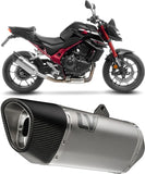 Auspuffendstück Mit Geräuschzulassung Lv-14 R Titan Endkappe Carbon Fiber - Leovince Kompatibel Mit Honda Cb 750 Hornet (2023-2024)