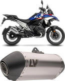 Auspuffendstück Mit Geräuschzulassung Lv-14 Edelstahl Endkappe Carbon Fiber - Leovince Kompatibel Mit Bmw R 1300 Gs (2023-2026)