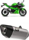 Exhaust Tip With Noise Certification Lv One Evo Carbon Fiber Carbon Fiber End Cap - Leovince Compatible With Honda Cb 500 F (2019-2023)