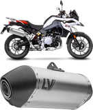 Auspuffendstück Mit Geräuschzulassung Lv-14 Titan Endkappe Carbon Fiber - Leovince Kompatibel Mit Bmw F 800 Gs (2024-2026)