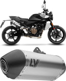 Auspuffendstück Mit Geräuschzulassung Lv-14 Titan Endkappe Carbon Fiber - Leovince Kompatibel Mit Husqvarna Svartpilen 801 (2024-2026)