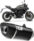 Auspuffendstück Mit Geräuschzulassung Lv-14 R Edelstahl Schwarz Endkappe Carbon Fiber - Leovince Kompatibel Mit Honda Cb 1000 Hornet - Sp (2025-2026)