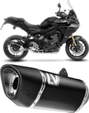 Komplette Abgasanlage Mit Katalysator Und Geräuschzulassung Lv-14 R Edelstahl Schwarz Endkappe Carbon Fiber - Leovince Kompatibel Mit Yamaha Tracer 9 (2025-2026)