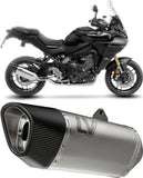 Komplette Abgasanlage Mit Katalysator Und Geräuschzulassung Lv-14 R Titan Endkappe Carbon Fiber - Leovince Kompatibel Mit Yamaha Tracer 9 Gt (2021-2024)