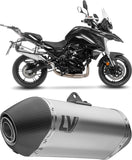Auspuffendstück Mit Geräuschzulassung Lv-14 Titan Endkappe Carbon Fiber - Leovince Kompatibel Mit Benelli Trk 702 - X (2023-2024)