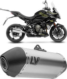 Auspuffendstück Mit Geräuschzulassung Lv-14 Titan Endkappe Carbon Fiber - Leovince Kompatibel Mit Triumph Tiger 800 Sport (2024-2026)