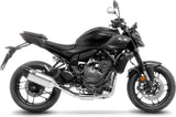 Komplette Abgasanlage Mit Katalysator Und Geräuschzulassung Lv-14 R Titan Endkappe Carbon Fiber - Leovince Kompatibel Mit Yamaha Mt-07 (2025-2026)