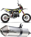 Auspuffendstück Mit Geräuschzulassung X-Fight Edelstahl Endkappe Edelstahl - Leovince Kompatibel Mit Fantic Motor Xe 50 Competition (2021-2024)