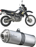 Auspuffendstück Mit Geräuschzulassung Lv-X Aluminium Endkappe Edelstahl - Leovince Kompatibel Mit Kawasaki Klr 650 (1997-2022)