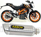 Auspuffendstück Mit Geräuschzulassung Thunder Aluminium Edelstahl - Arrow Special Parts Kompatibel Mit Ktm Rc 390 (2015-2016)