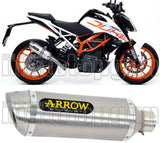 Auspuffendstück Mit Geräuschzulassung Thunder Aluminium Edelstahl - Arrow Special Parts Kompatibel Mit Ktm 390 Duke (2017-2020)
