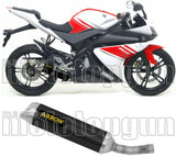 Auspuffendstück Mit Geräuschzulassung Thunder Aluminium Schwarz Edelstahl - Arrow Special Parts Kompatibel Mit Yamaha Yzf-R 125 (2014-2016)