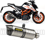 Auspuffendstück Mit Geräuschzulassung Thunder Titan Carbon - Arrow Special Parts Kompatibel Mit Ktm Rc 125 (2017-2020)