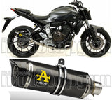 Auspuffendstück Mit Geräuschzulassung Thunder Carbon Carbon - Arrow Special Parts Kompatibel Mit Yamaha Tracer 700 (2016-2019)