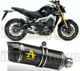 Auspuffendstück Mit Geräuschzulassung Thunder Carbon Carbon - Arrow Special Parts Kompatibel Mit Yamaha Tracer 900 Gt (2018-2020)
