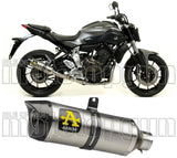 Auspuffendstück Mit Geräuschzulassung Thunder Aluminium Carbon - Arrow Special Parts Kompatibel Mit Yamaha Tracer 7 (2021-2024)