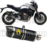 Auspuffendstück Mit Geräuschzulassung Thunder Aluminium Schwarz Carbon - Arrow Special Parts Kompatibel Mit Honda Cb 650 R (2019-2023)
