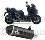 Auspuffendstück Mit Geräuschzulassung Urban Aluminium Schwarz Edelstahl Schwarz - Arrow Special Parts Kompatibel Mit Kymco Xciting 400 I S (2019-2020)