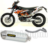 Komplette Abgasanlage Mit Katalysator Und Geräuschzulassung Race-Tech Aluminium Edelstahl - Arrow Special Parts Kompatibel Mit Ktm 690 Enduro R (2019-2024)