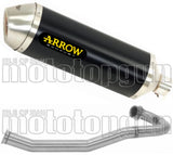 Komplette Abgasanlage Mit Katalysator Und Geräuschzulassung Race-Tech Aluminium Schwarz Edelstahl - Arrow Special Parts Kompatibel Mit Ktm 690 Smc R (2019-2024)