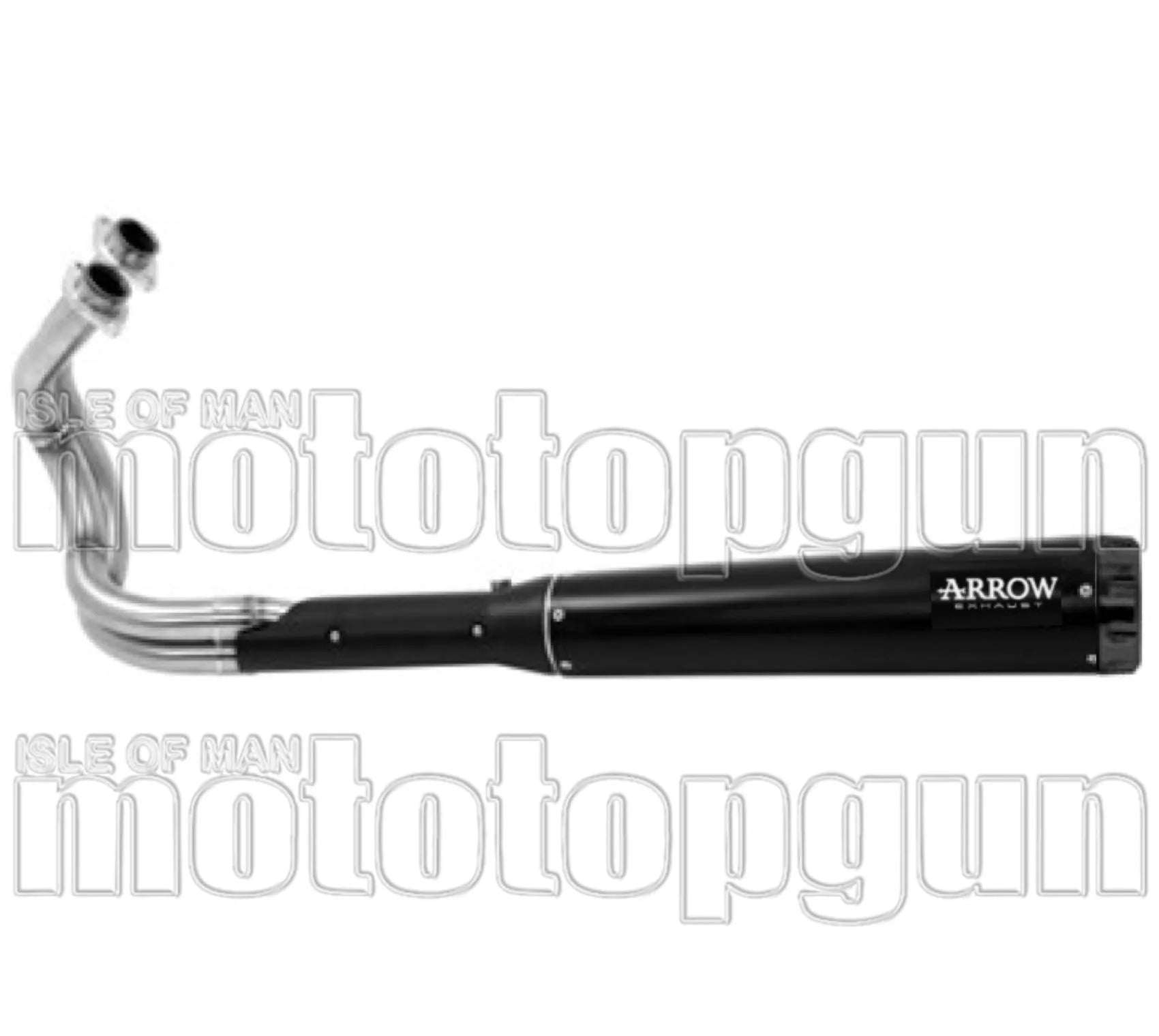Komplette Abgasanlage Mit Katalysator Und Geräuschzulassung Rebel Aluminium Schwarz Aluminium Schwarz - Arrow Special Parts Kompatibel Mit Kawasaki Vulcan 650 S (2017-2020)