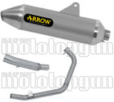 Komplette Abgasanlage Mit Katalysator Und Geräuschzulassung Thunder Aluminium Edelstahl - Arrow Special Parts Kompatibel Mit Honda Crf 300 L (2021-2024)