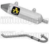 Complete Catalytic Exhaust System With Sound Certification Thunder Aluminium Stainless Steel - Arrow Special Parts Compatible With Malaguti Xtm 125 4T (2019-2020)