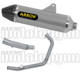Komplette Abgasanlage Mit Katalysator Und Geräuschzulassung Thunder Titan Carbon - Arrow Special Parts Kompatibel Mit Honda Crf 300 L (2021-2024)
